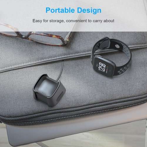 Fitbit Versa Charger,Replacement USB Charging Cable Dock for New Fitbit Versa Smartwatch 1M Cable
