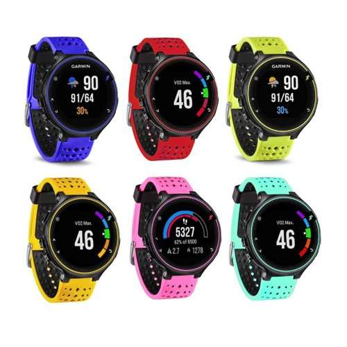 6Pcs Replacement Silicone Bands With Pin Removal Tools For Garmin Forerunner 220/230/235/620/630