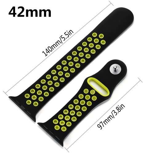 CHOOSE YOUR COLOUR Apple Watch Bands 38mm 42mm, Silicone strap band for iWatch series 1/2/3