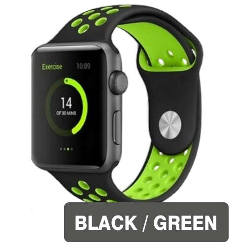 CHOOSE YOUR COLOUR Apple Watch Bands 38mm 42mm, Silicone strap band for iWatch series 1/2/3