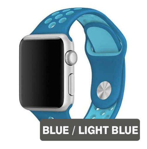 CHOOSE YOUR COLOUR Apple Watch Bands 38mm 42mm, Silicone strap band for iWatch series 1/2/3