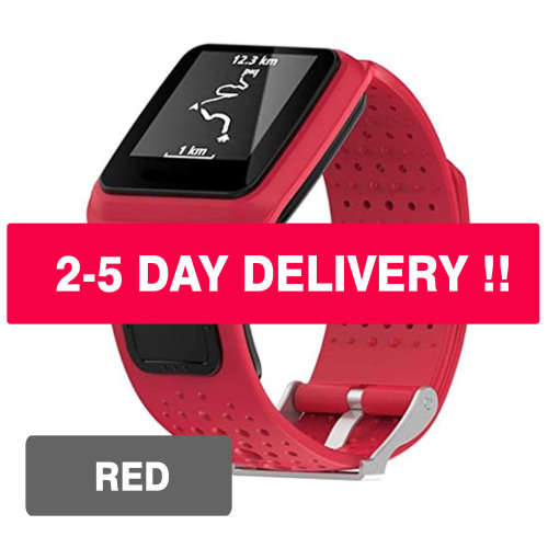 Replacement Wrist Strap Band For TomTom Runner 1 /TomTom Multi-Sport GPS Watch (RED)
