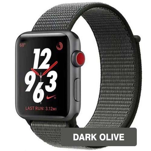 Apple Watch strap Nylon band for iWatch series 1/2/3 Olive