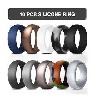 Silicone Wedding Band Rings 100% Eco-Friendly Silicone  - SIZE 12