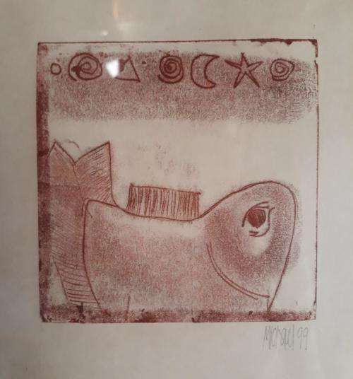 Michael Heyns unique monotype
