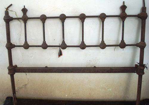 Vintage steel bed headpice.