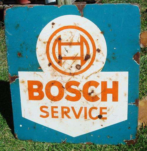 Vintage Bosh Enamil Sighn