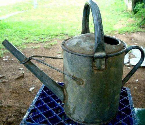 Vintage Tin Watering Can.
