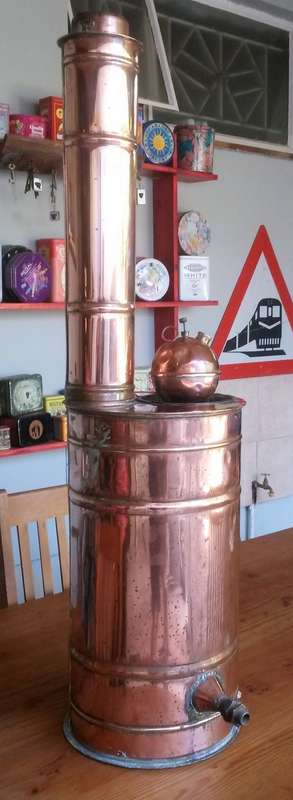 Vintage Copper-Paraffin Geyser - Rare and Functional condition