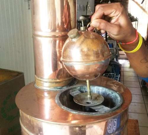 Vintage Copper-Paraffin Geyser - Rare and Functional condition