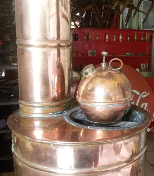 Vintage Copper-Paraffin Geyser - Rare and Functional condition