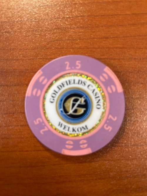Casino chip - R2.50 Goldfields Welkom