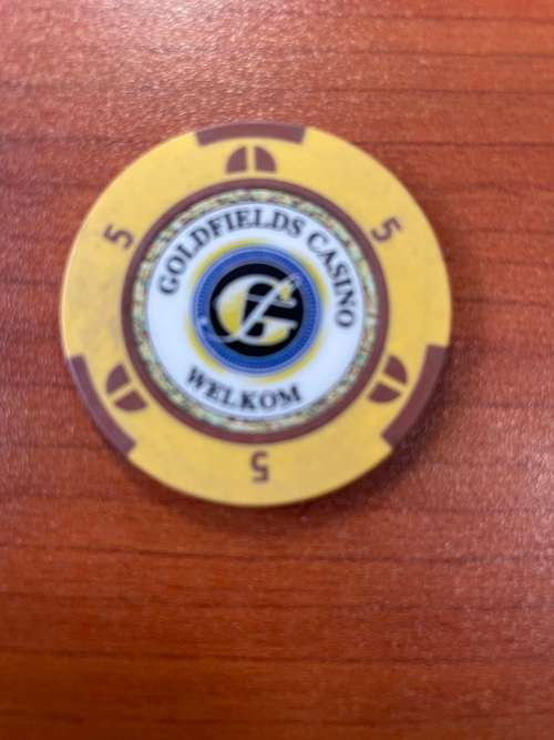 Casino chip - R5 Goldfields Welkom