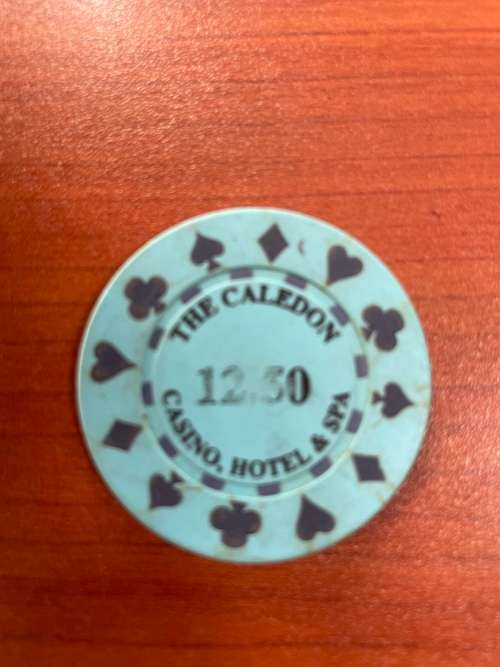 Casino chip - R12.50 CALEDON an old chip