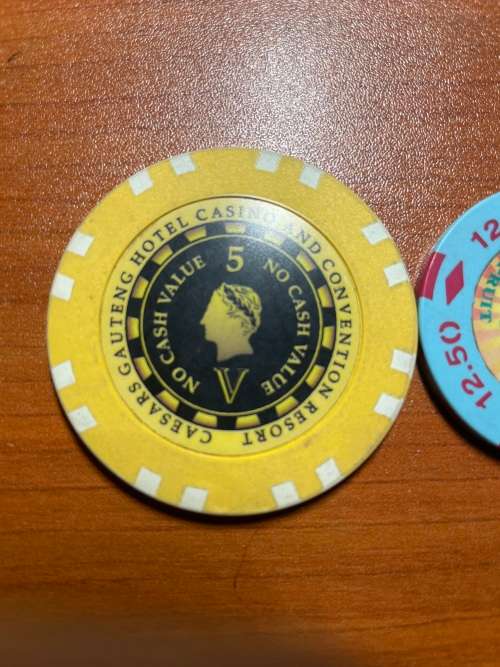 Casino chip - large no cash value R5