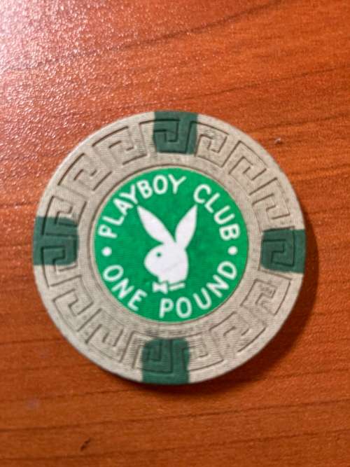Casino memorabilia - playboy club one pound. An exclusive club indeed
