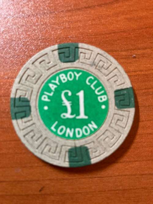 Casino memorabilia - playboy club one pound. An exclusive club indeed