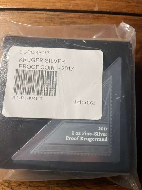 Proof Kruger PROOF  silver 2017 ascarce to find on bob