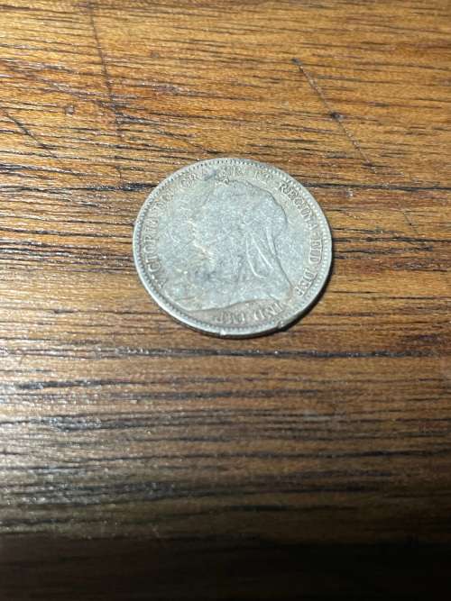 1893 silver 6 pence queen victoria
