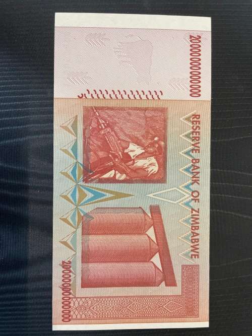 Zimbabwe 20 trillion dollars - getting harder to find