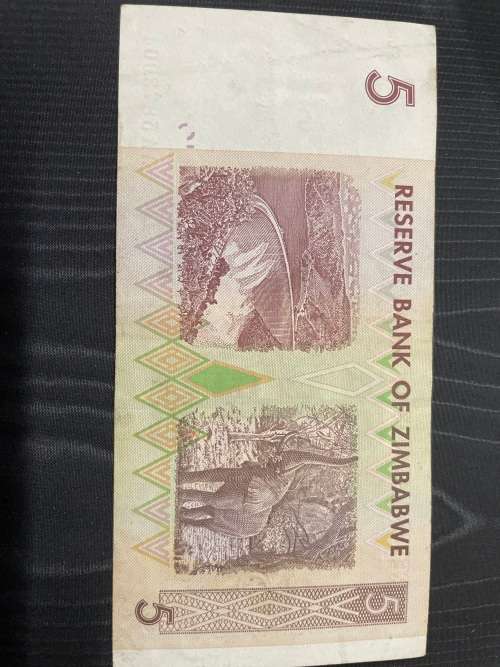 Zimbabwe , $5 issued 2007