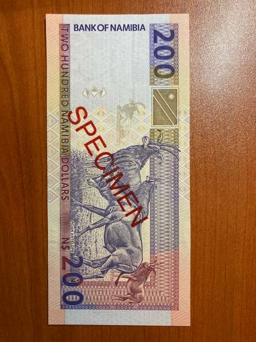 Namibia / P-10bs / 200 Namibia Dollars / ND (1996)  * magnificent: deep rich print bargain