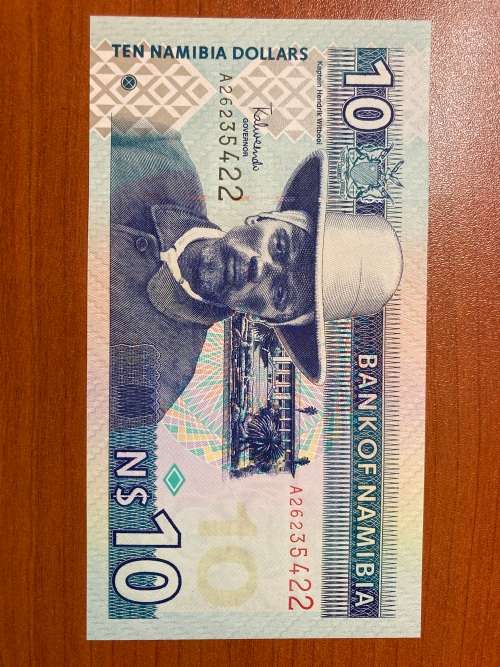 Namibia $10 beautiful unc * Third ISsue* , from a top collection