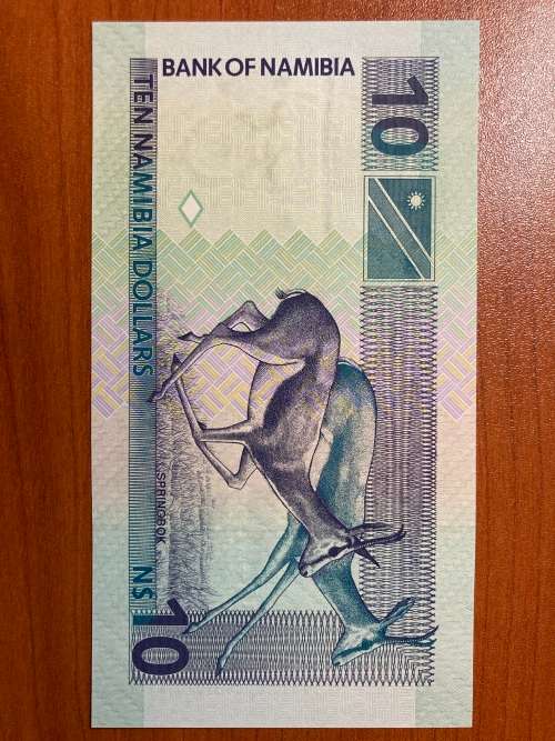 Namibia $10 beautiful unc * Third ISsue* , from a top collection