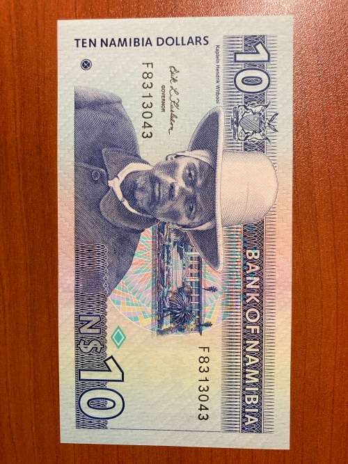 Namibia 10 dollars 1993 P-1 (1a) UNC * very scarce * from a top collection