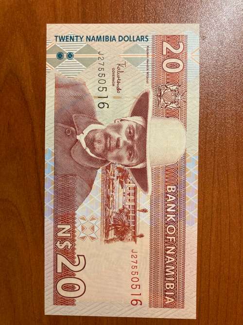 Namibia $20 beautiful unc * Third issue * very scarce * from a top collection