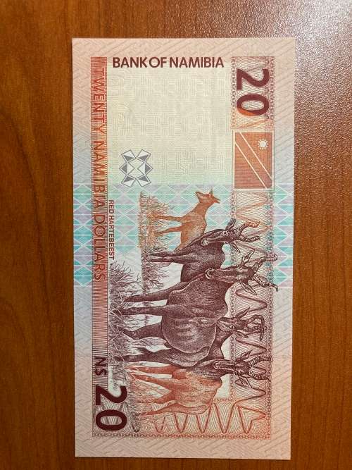 Namibia $20 beautiful unc * Third issue * very scarce * from a top collection