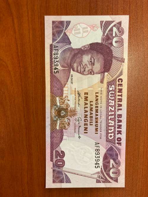 SWAZILAND 2001 p-30 Africa 20 Emalangeni UNC *** young King