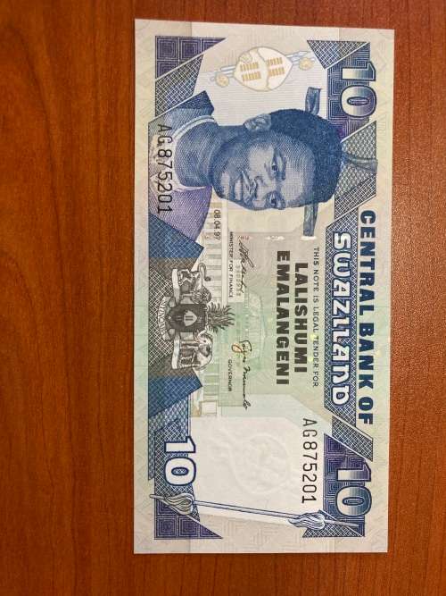 Swaziland 10 Emalangeni * very collectabe grade *1997 issue