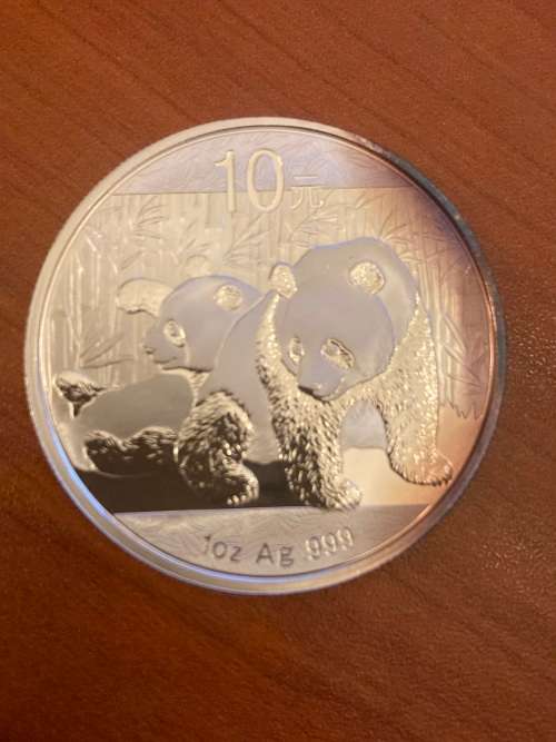 2010 One ounce silver  Chinese panda - no certification