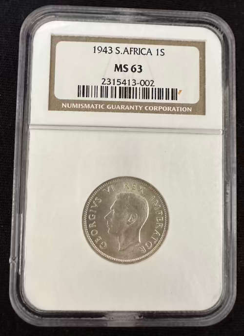 1943 * 1 shilling * MS63 * could be better than the grade