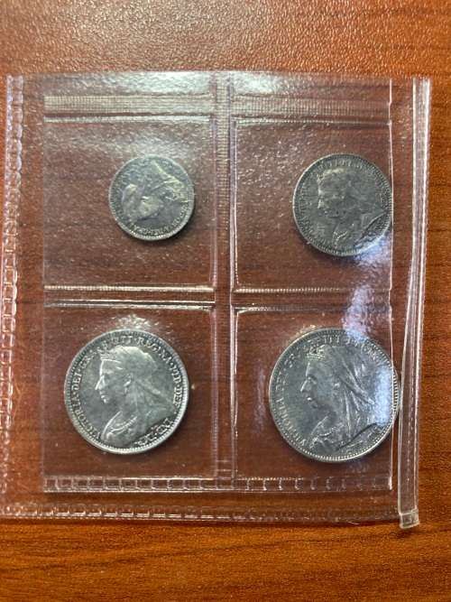 Maudy 1-4 1896 uncirculated - magnificent condition unc condition