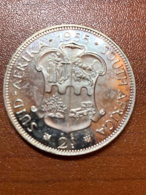 1955 * 2 Shilling  PROOF * I would estimate a pf66