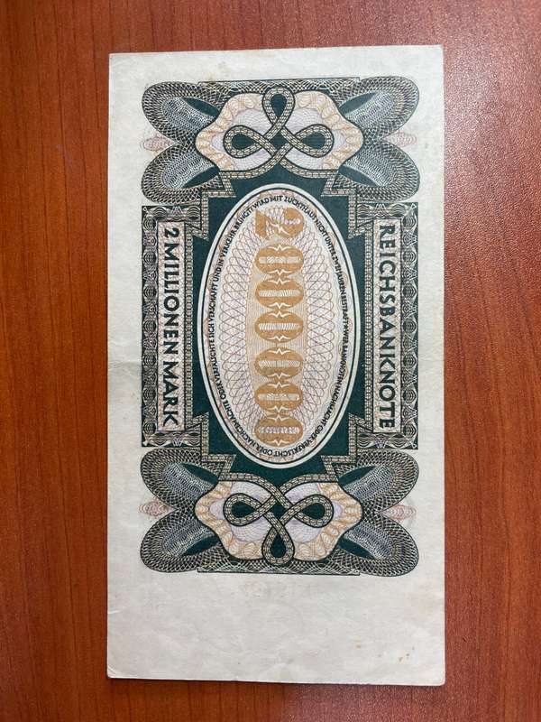 Germany post world  war 1 - p-89a.1  1923 2 million mark, decent