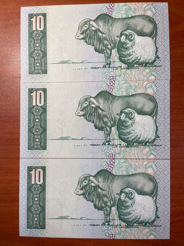 De Kock R10 second issue 3 in consecutive order uncirculated