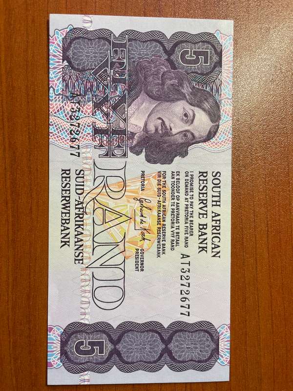 De Kock R5  uncirculated condition