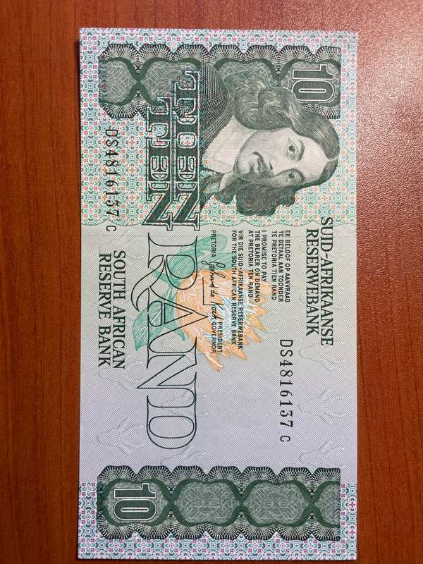 De Kock R10 * uncirculated condition
