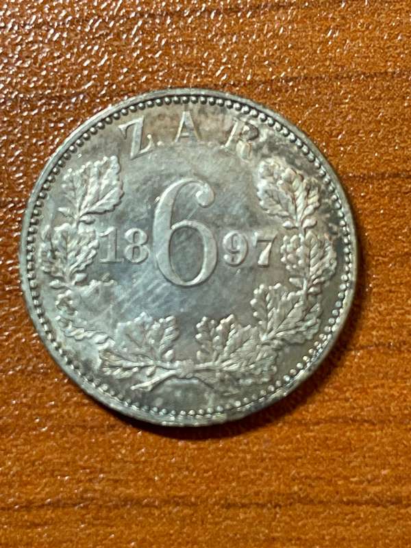 1897 6 pence au details :  very attractive coin
