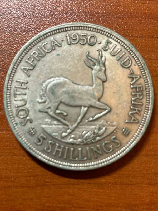 1950 5 shilling - scarce date