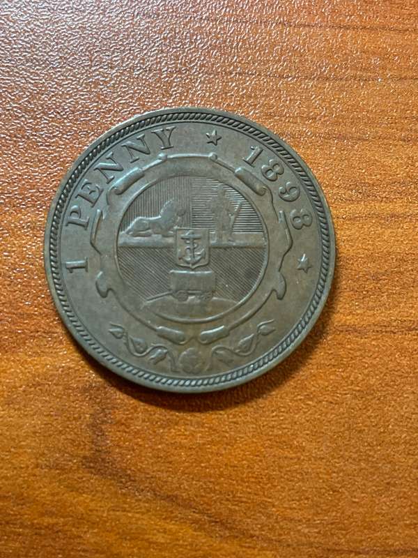 1898 Zar penny almost uncirculated