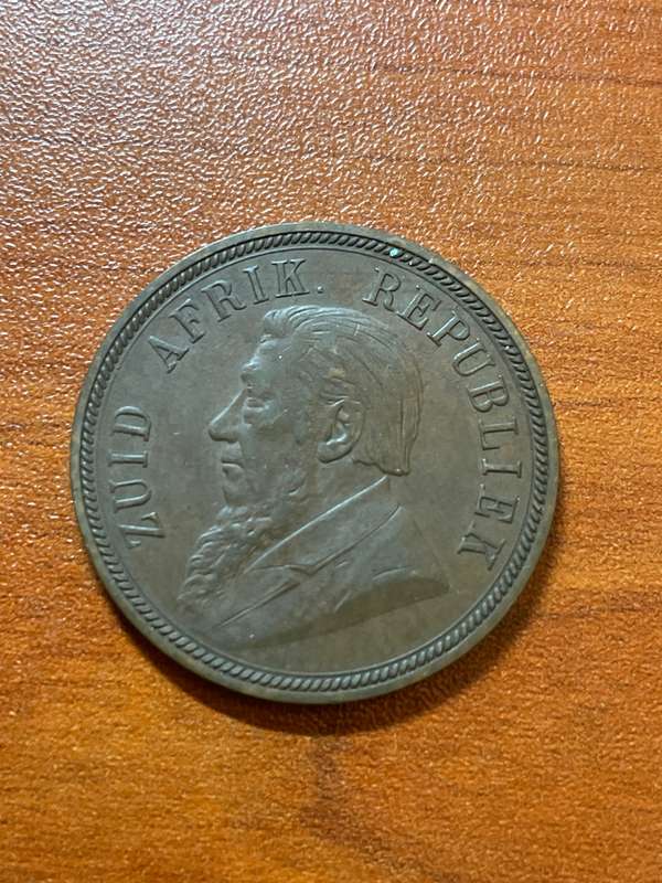 1898 Zar penny almost uncirculated