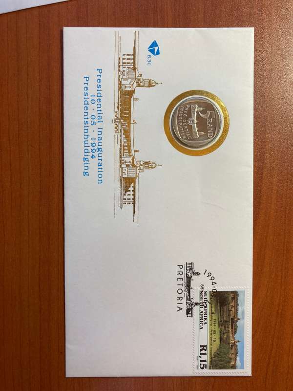 1994 Mandela inauguration R5 proof