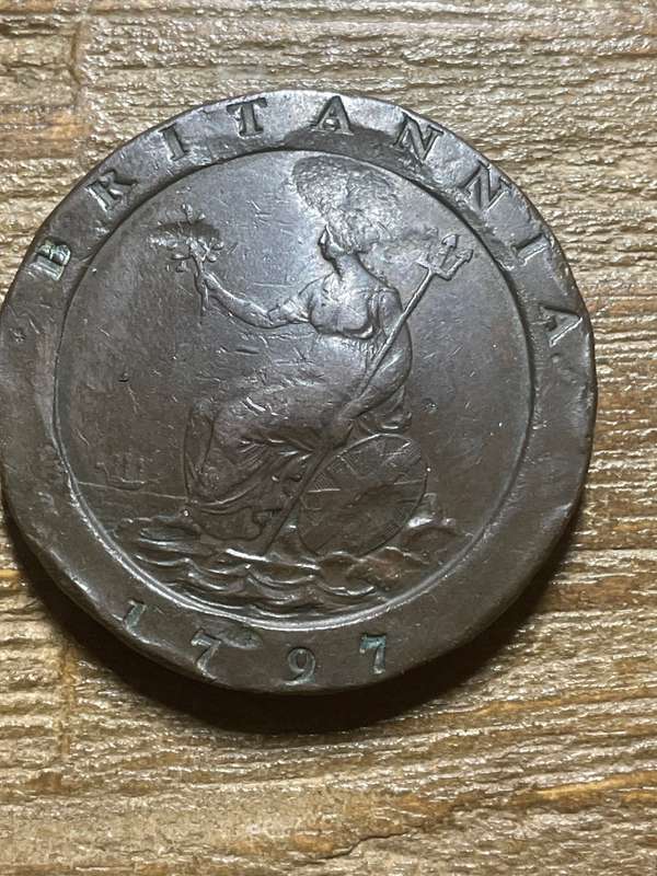 1797 Double Cartwright  penny - very very scarce *** 2 PENCE *** so so scarce
