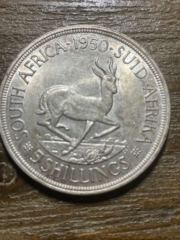 1950 Crown 5 Shilling - great condition  - collect this scarce coin