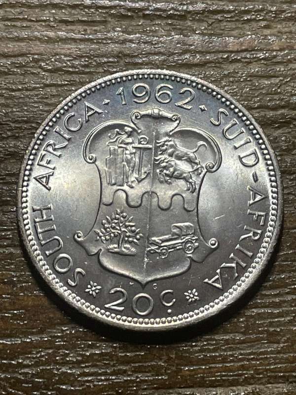 1962 * 20c large coin - brilliant unc - bought from top dealer