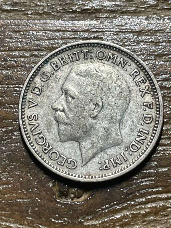 1928 King George six pence *** decent condition